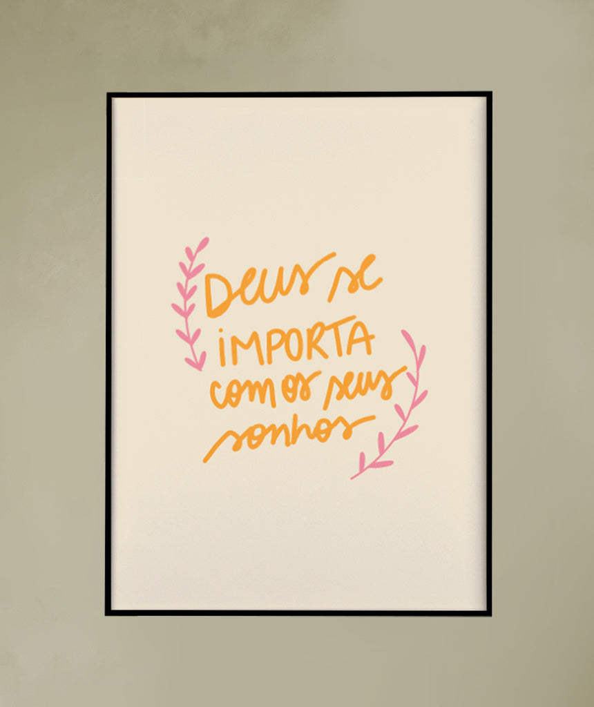Quadro Deus se Importa