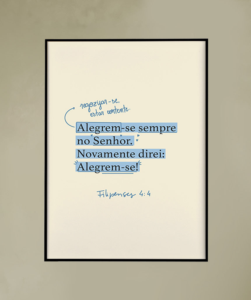 Quadro Filipenses 4:4