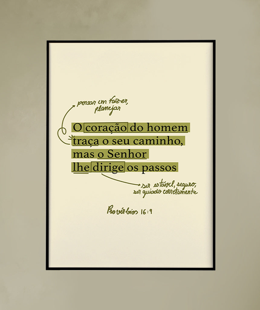 Quadro Provérbios 16:9