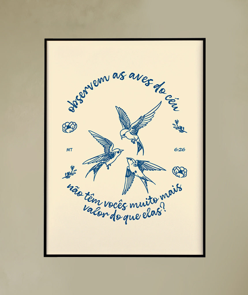 Quadro Aves do Céu