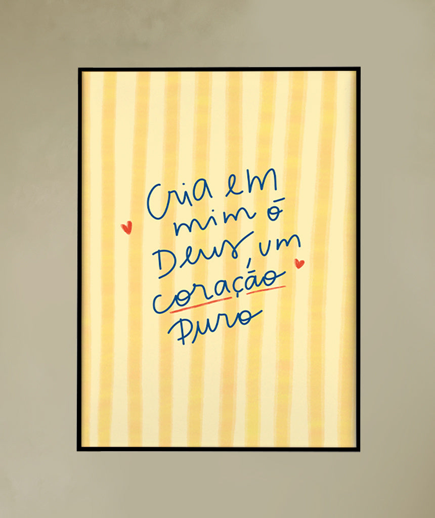Quadro Coração Puro