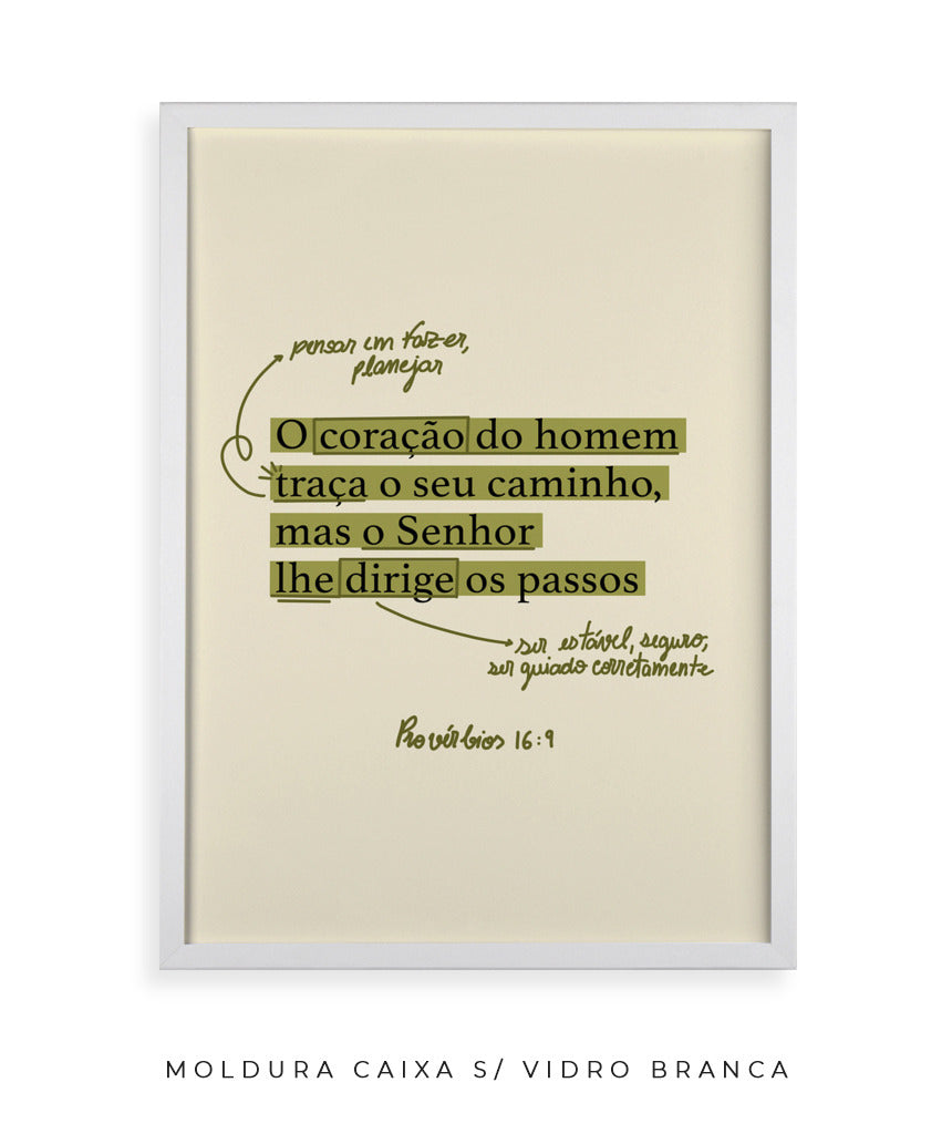 Quadro Provérbios 16:9
