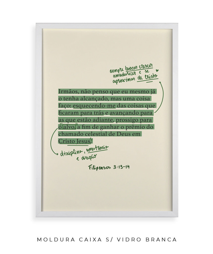 Quadro Filipenses 3:13-14
