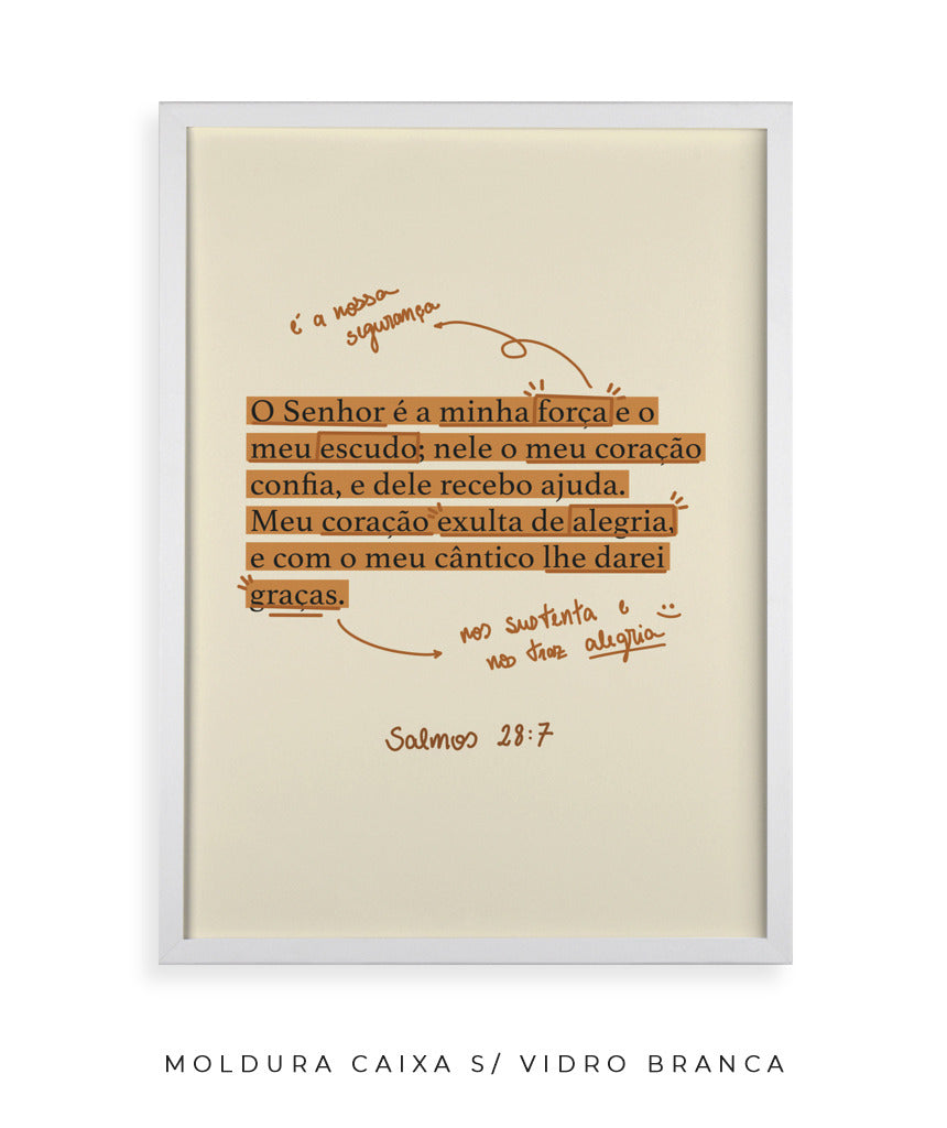 Quadro Salmos 28:7