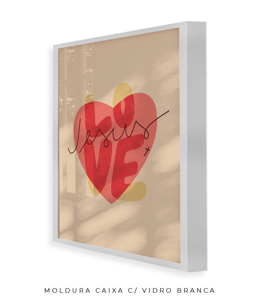 Quadro Love Jesus