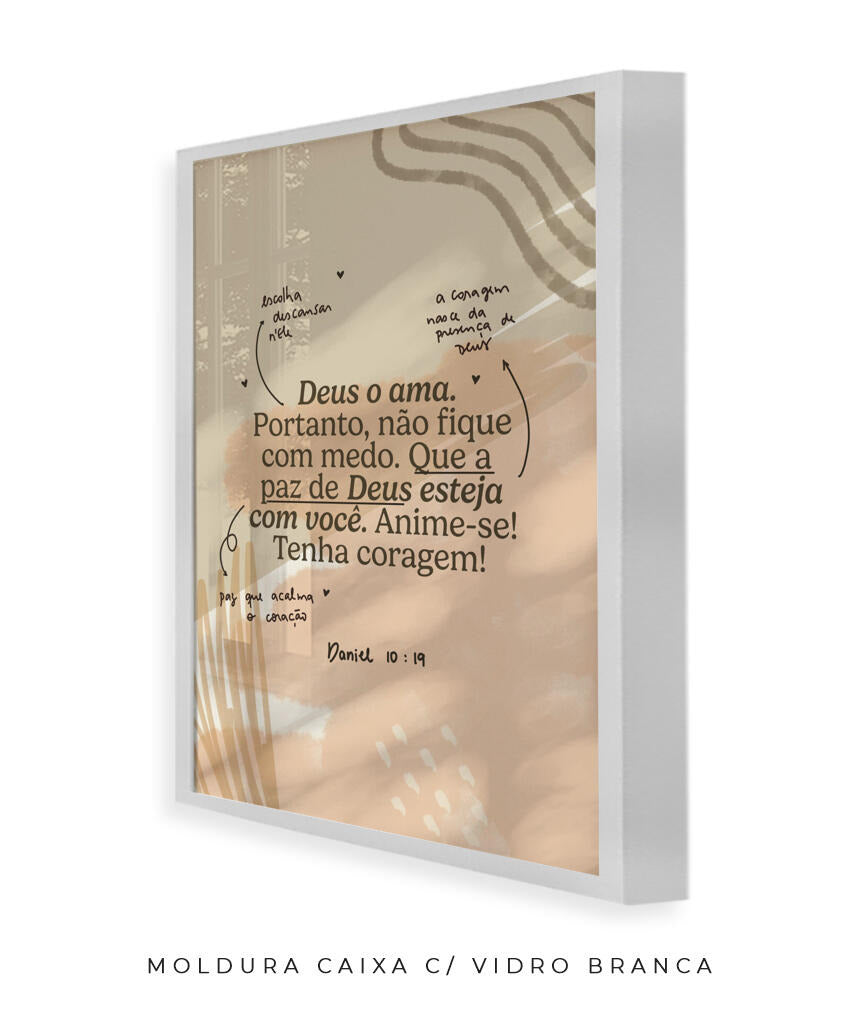 Quadro Daniel 10:19 abstrato