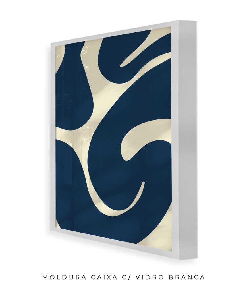 Quadro Curva Azul