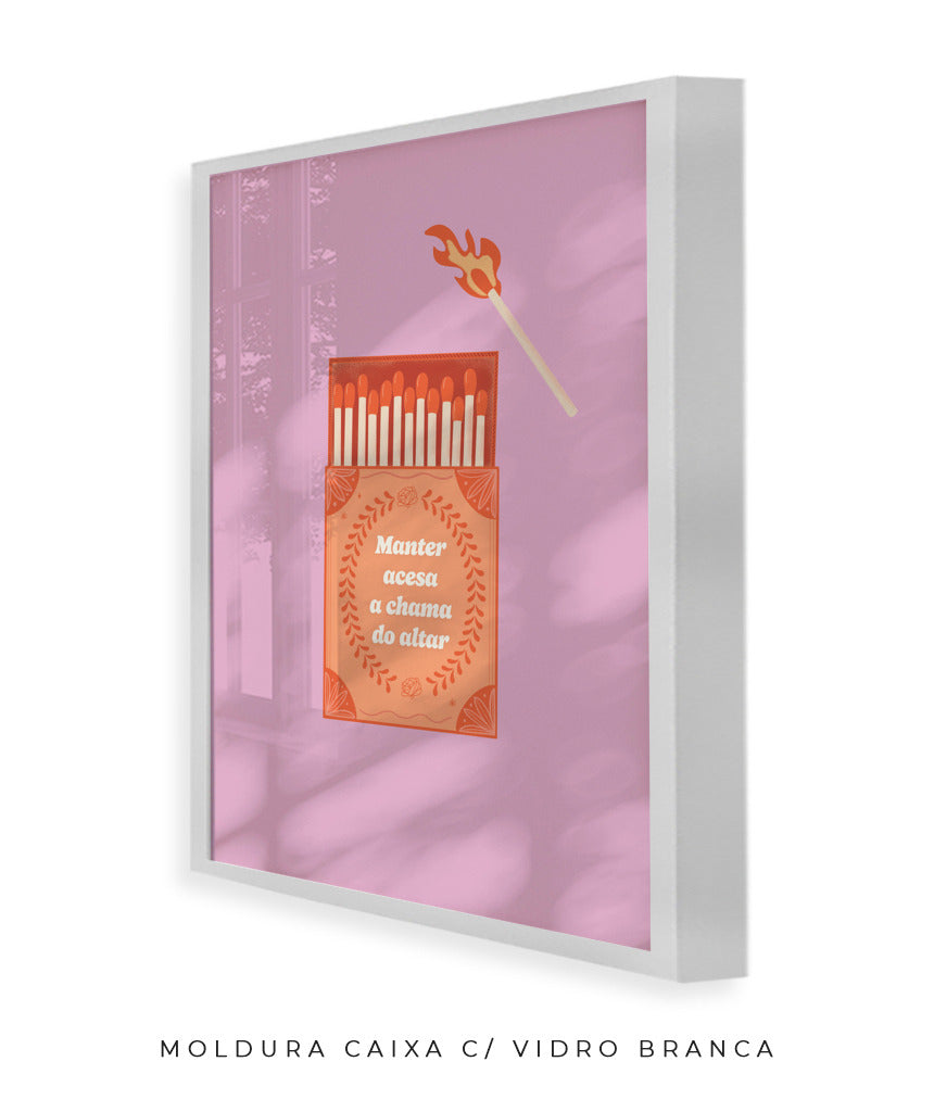 Quadro Chama no Altar