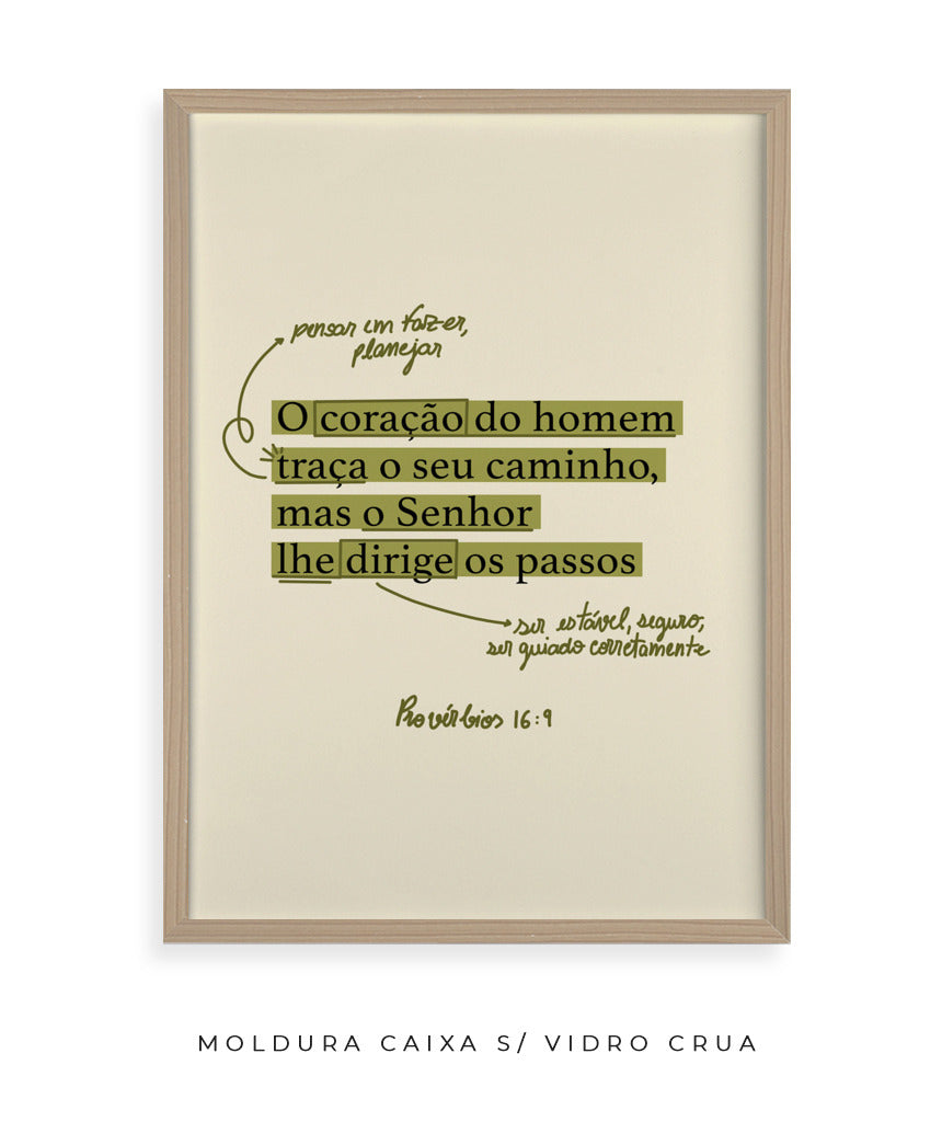 Quadro Provérbios 16:9