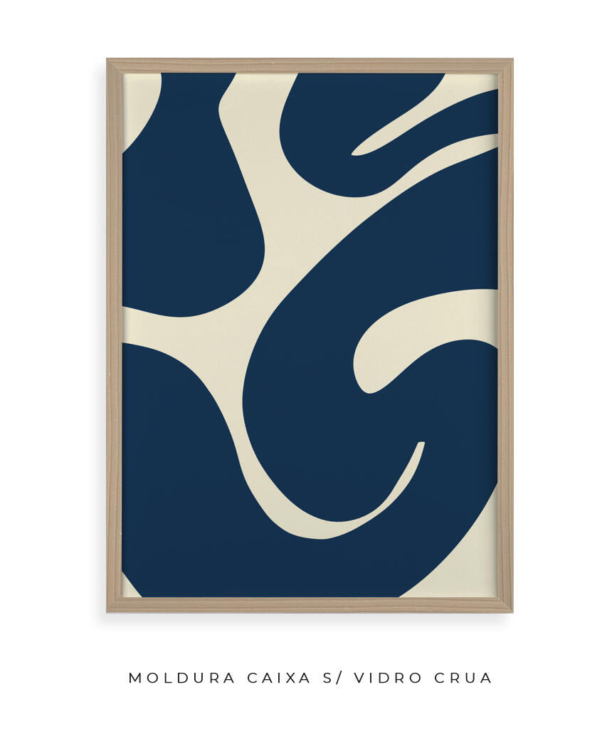 Quadro Curva Azul
