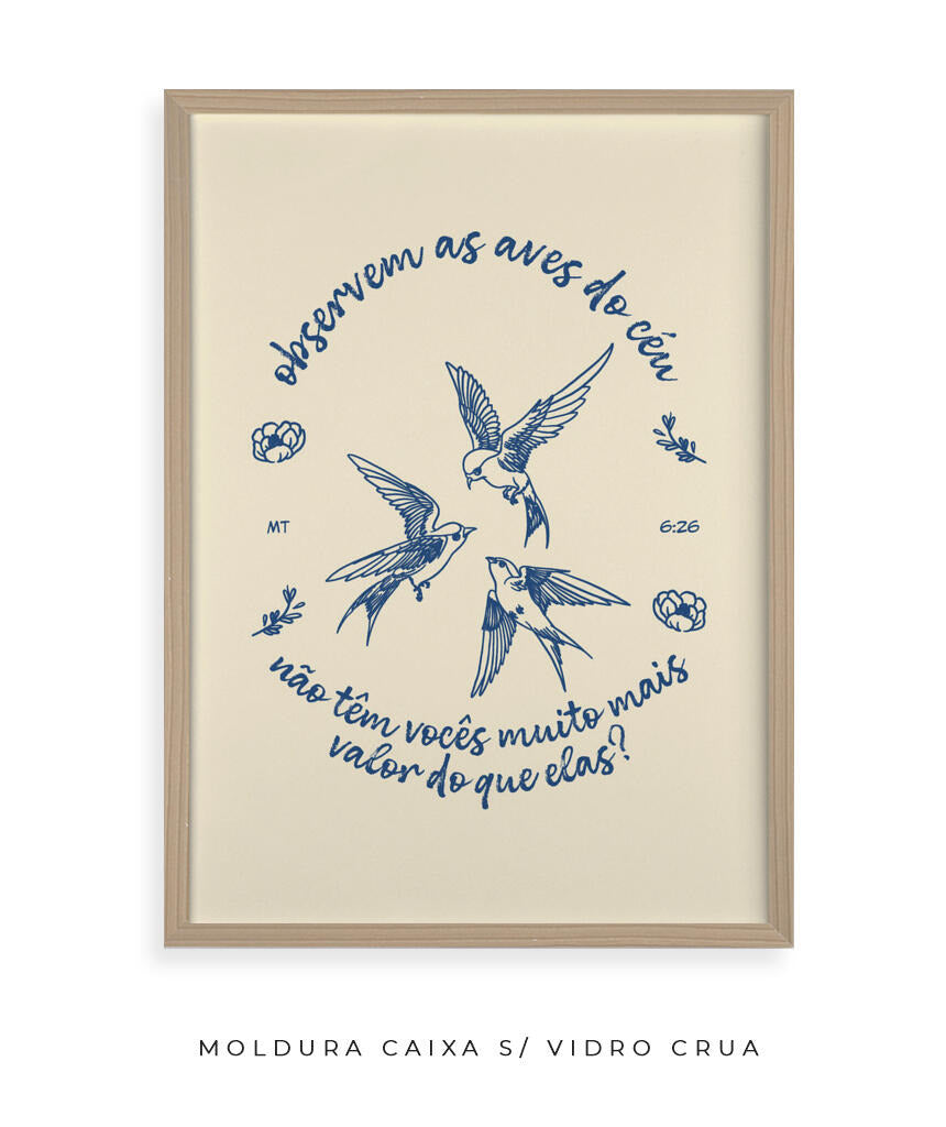 Quadro Aves do Céu