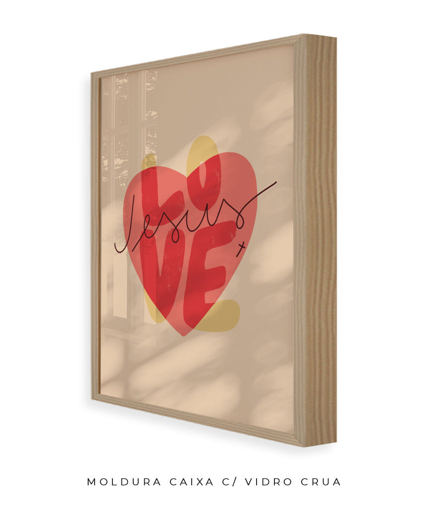 Quadro Love Jesus