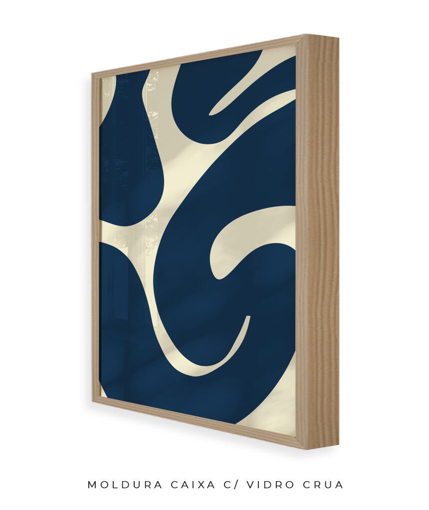 Quadro Curva Azul
