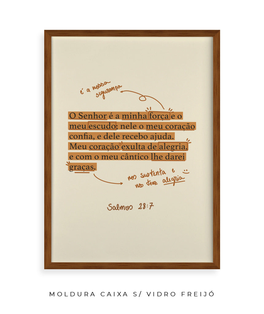Quadro Salmos 28:7
