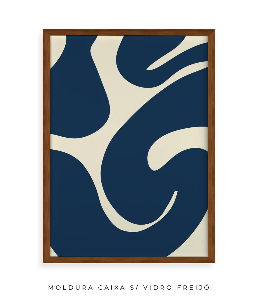 Quadro Curva Azul