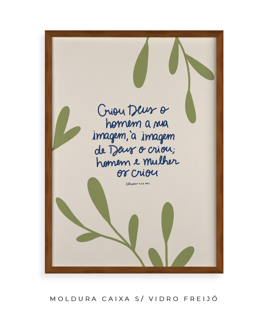 Quadro Gênesis 1:27