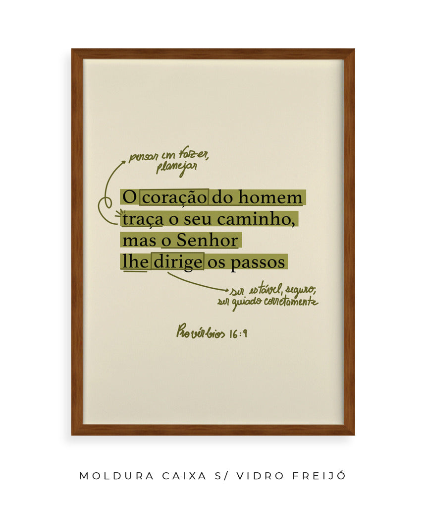 Quadro Provérbios 16:9
