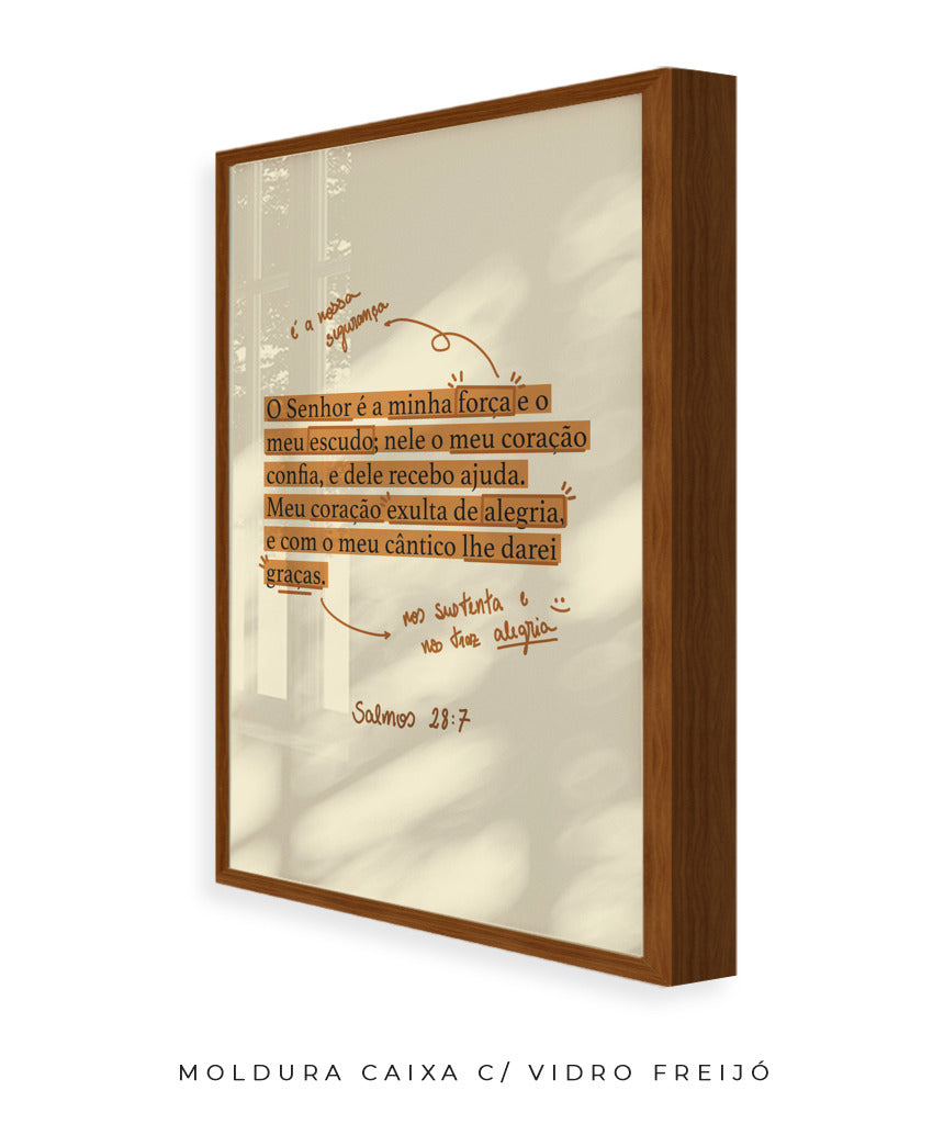 Quadro Salmos 28:7