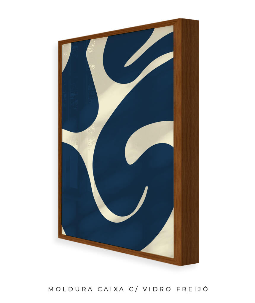 Quadro Curva Azul