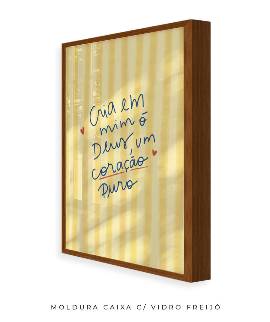 Quadro Coração Puro