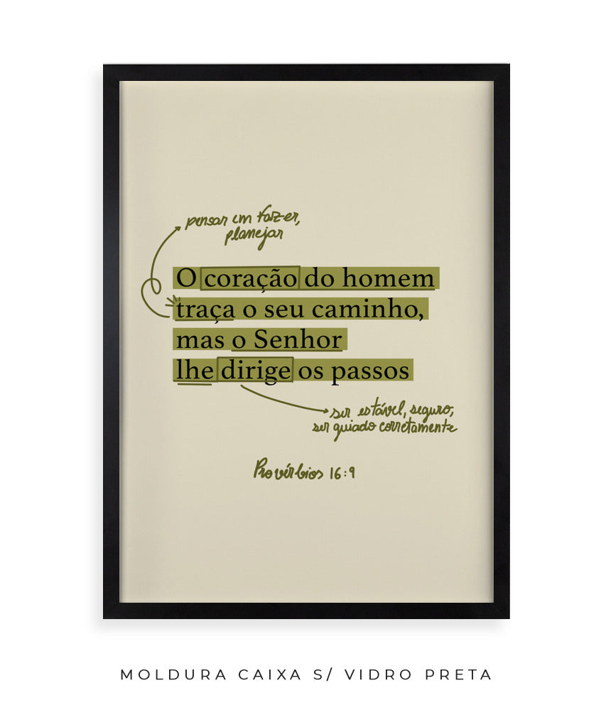 Quadro Provérbios 16:9