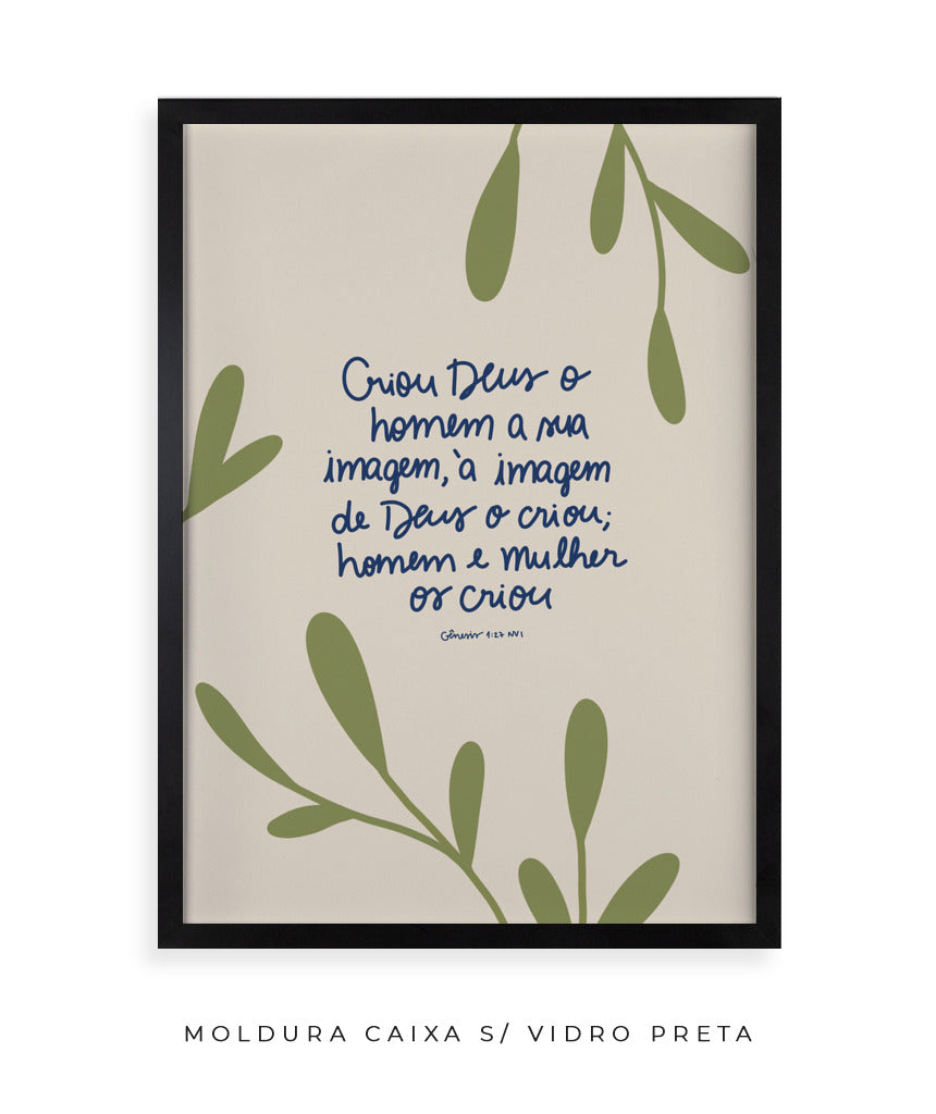 Quadro Gênesis 1:27