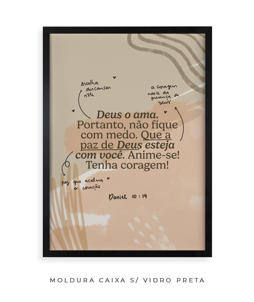 Quadro Daniel 10:19 abstrato