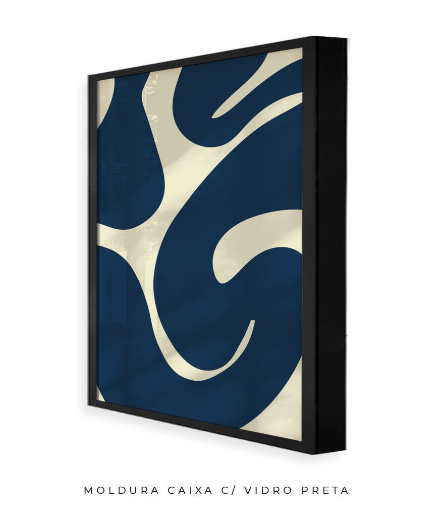 Quadro Curva Azul