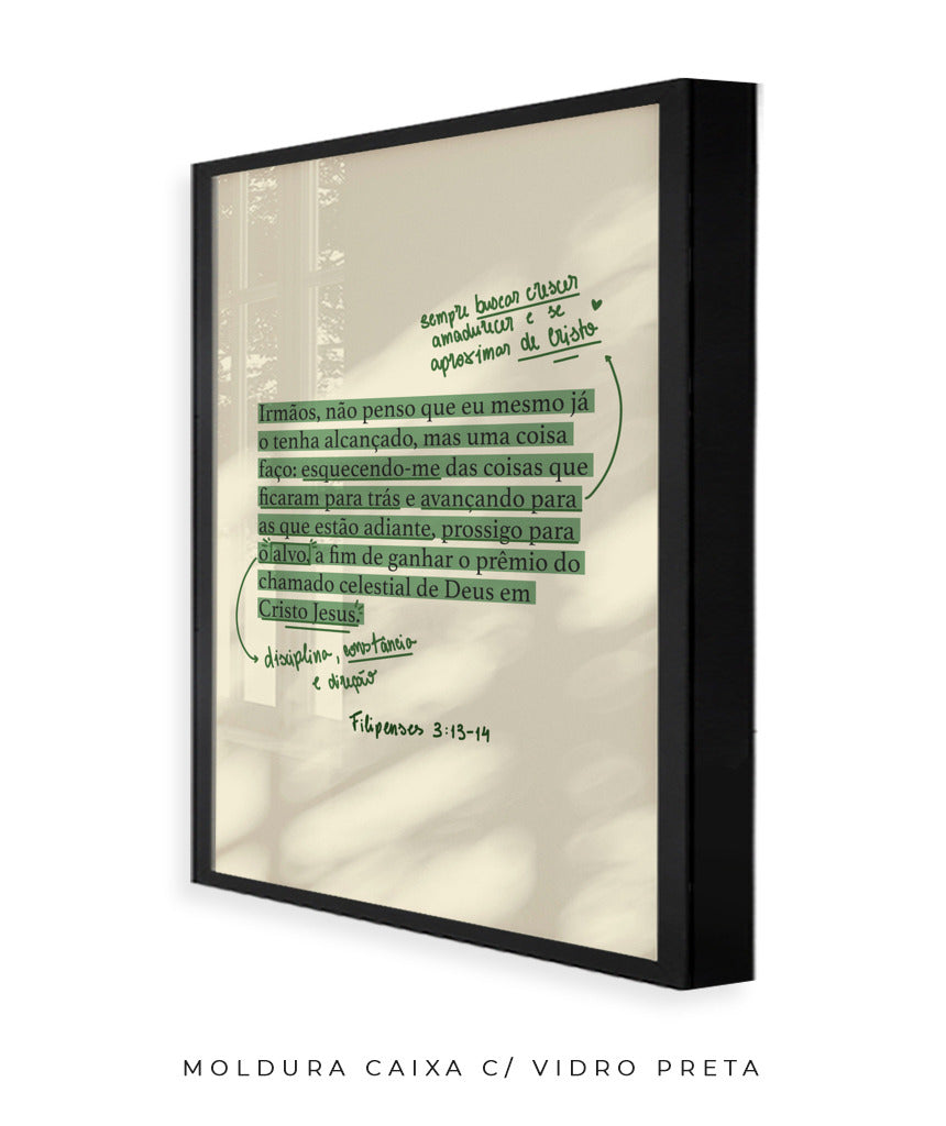 Quadro Filipenses 3:13-14