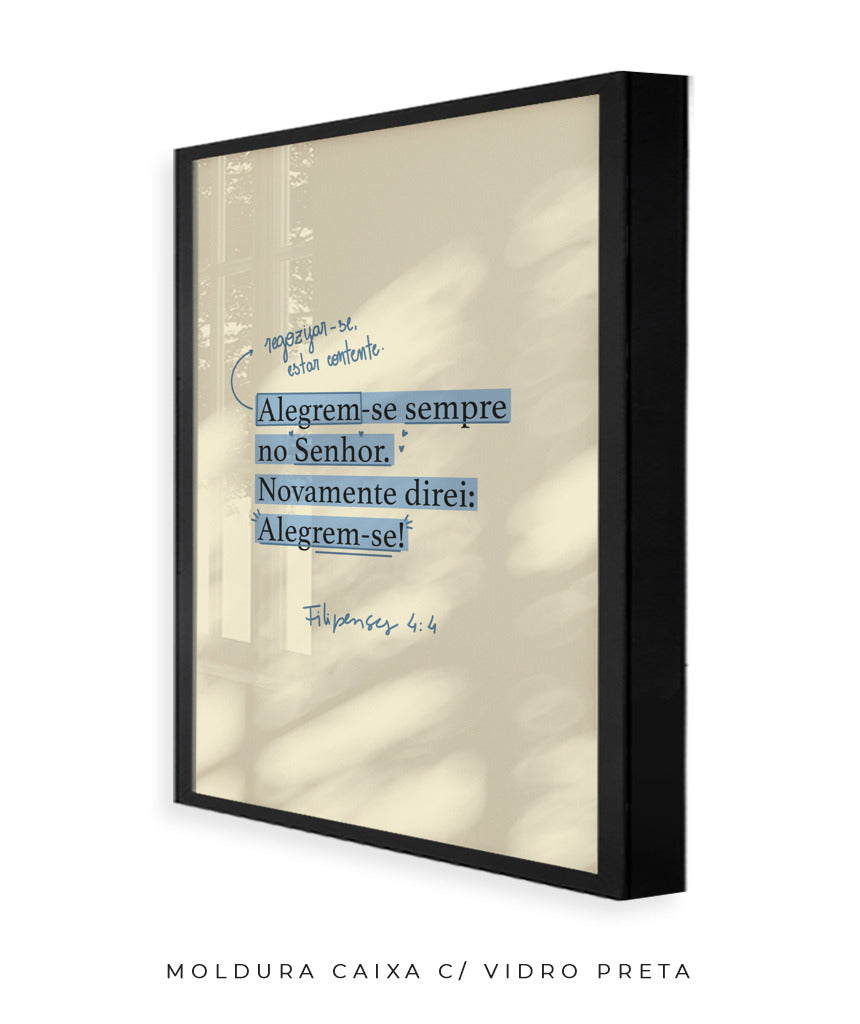 Quadro Filipenses 4:4
