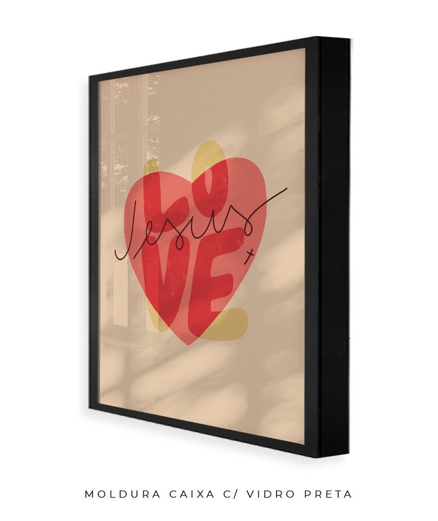 Quadro Love Jesus