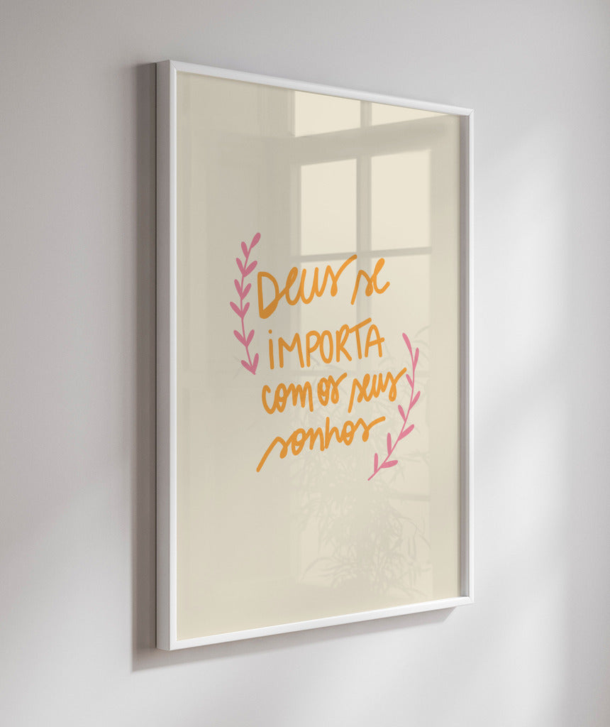 Quadro Deus se Importa