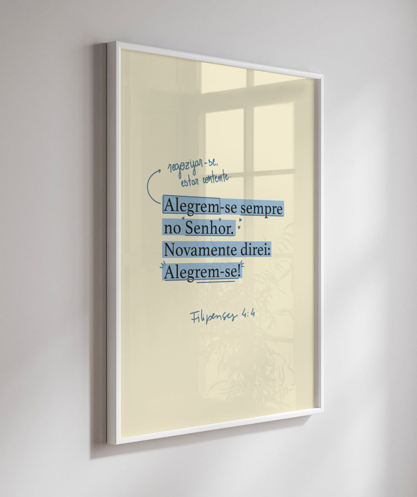 Quadro Filipenses 4:4