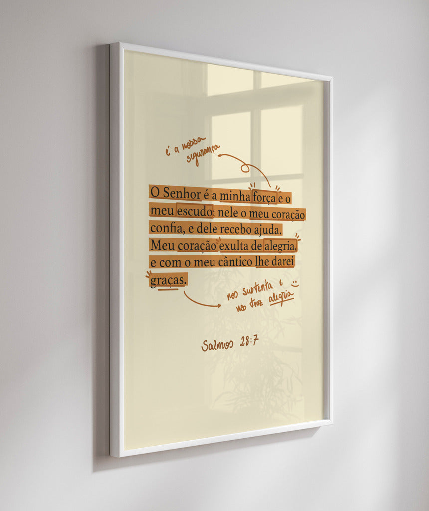 Quadro Salmos 28:7