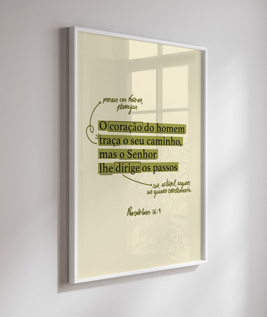 Quadro Provérbios 16:9