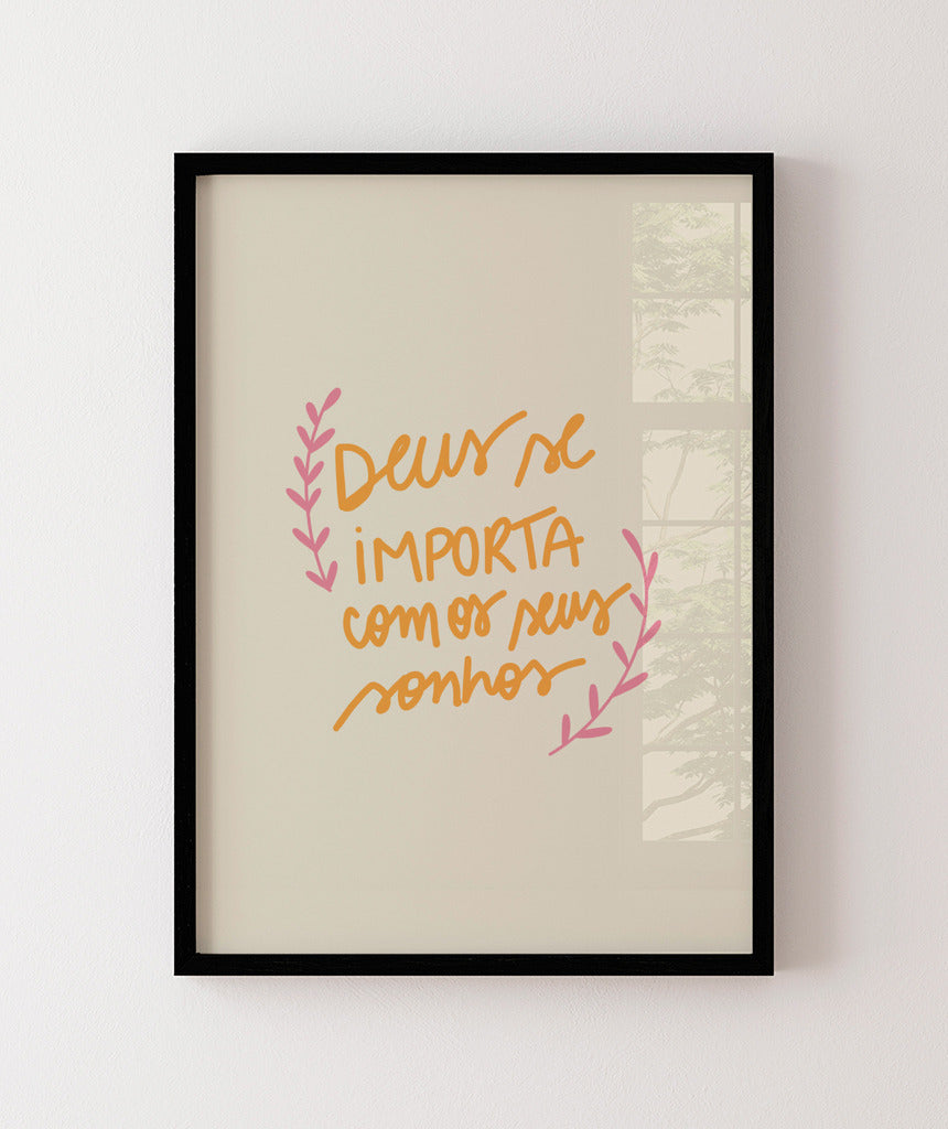 Quadro Deus se Importa