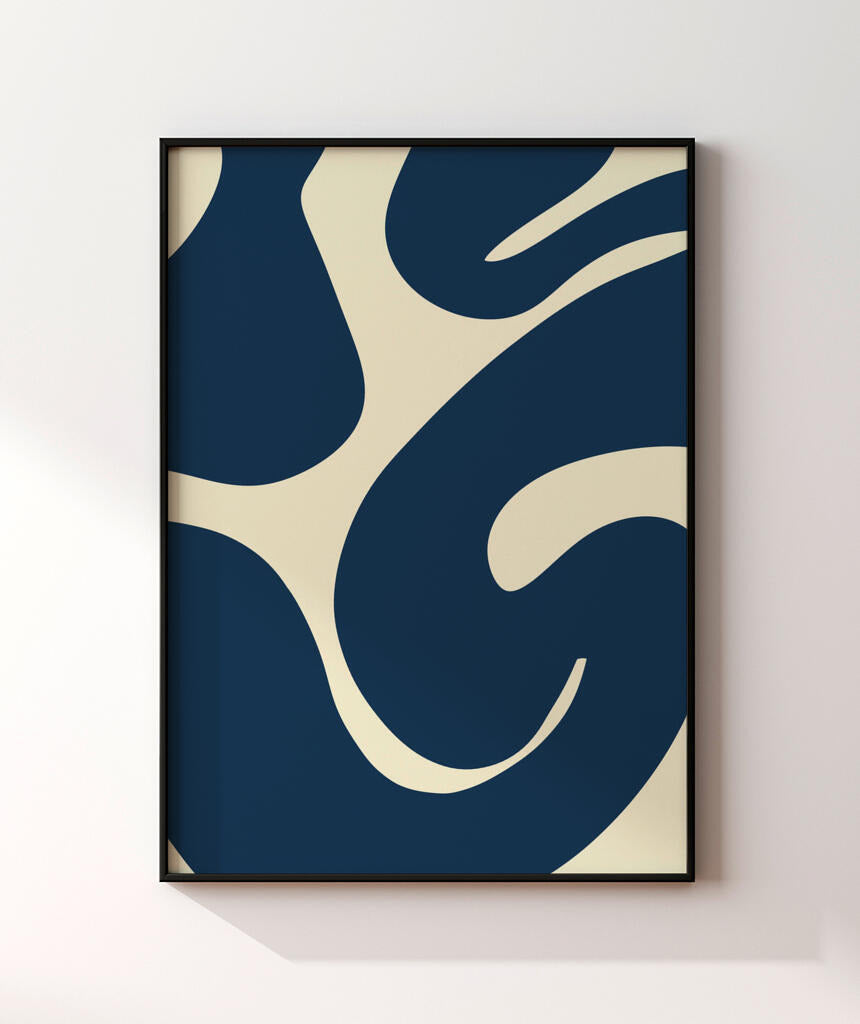 Quadro Curva Azul