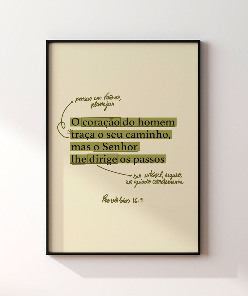 Quadro Provérbios 16:9