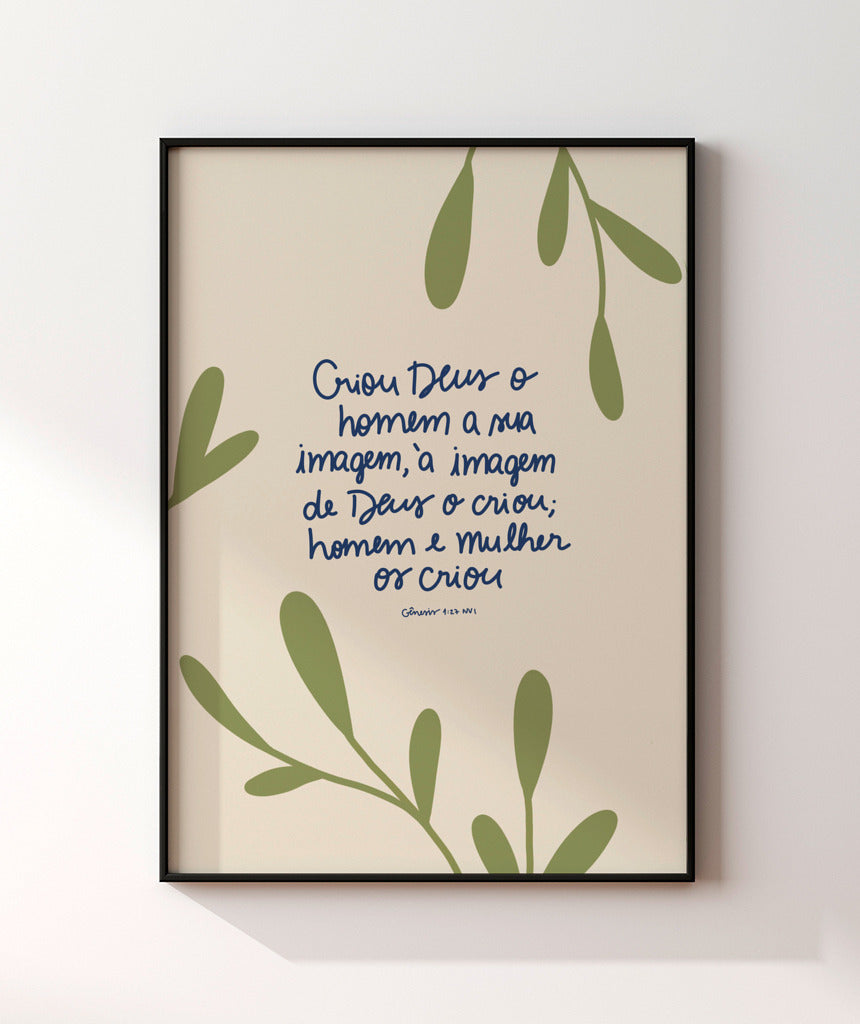 Quadro Gênesis 1:27