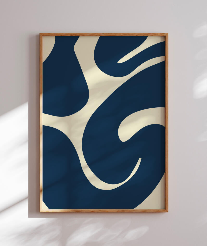 Quadro Curva Azul