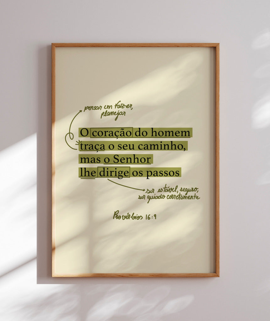 Quadro Provérbios 16:9