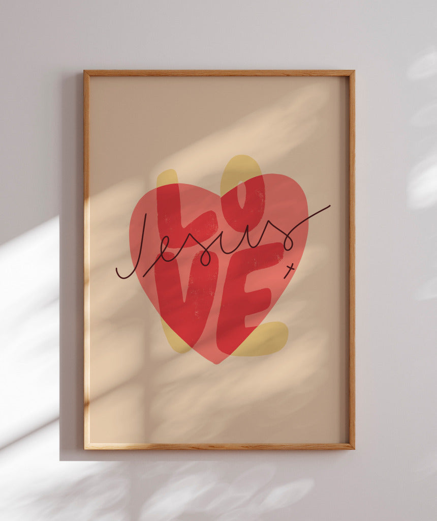 Quadro Love Jesus