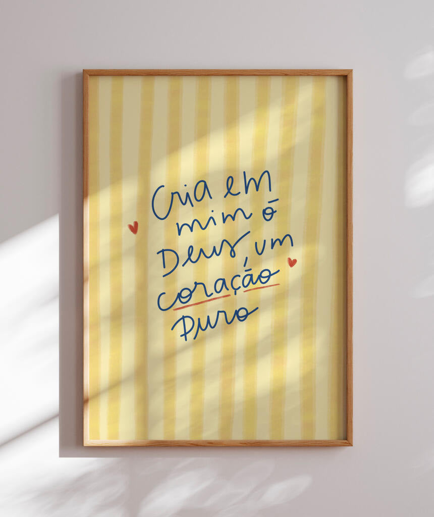 Quadro Coração Puro