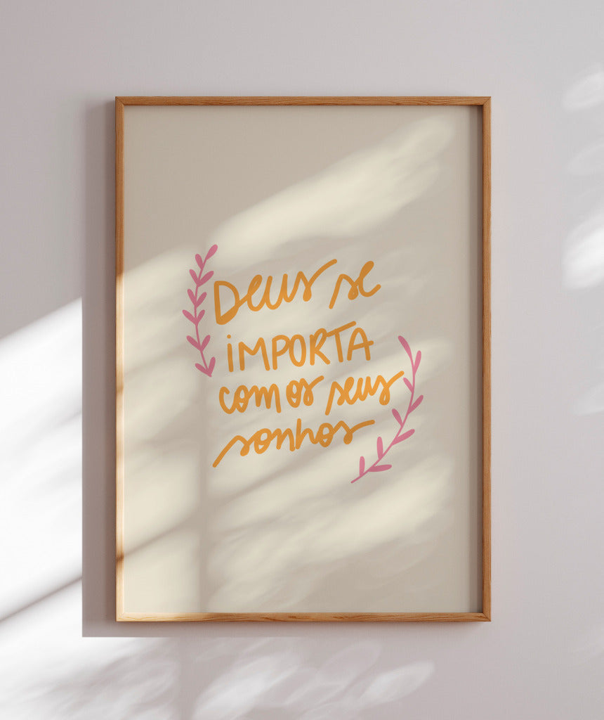 Quadro Deus se Importa