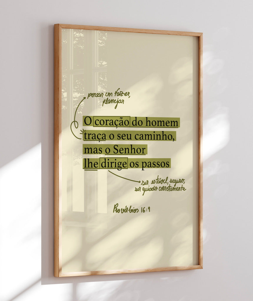 Quadro Provérbios 16:9