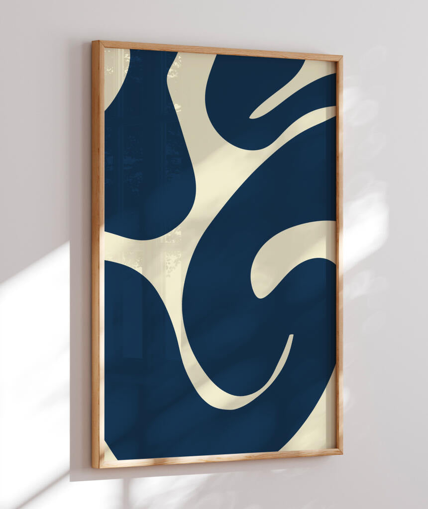Quadro Curva Azul