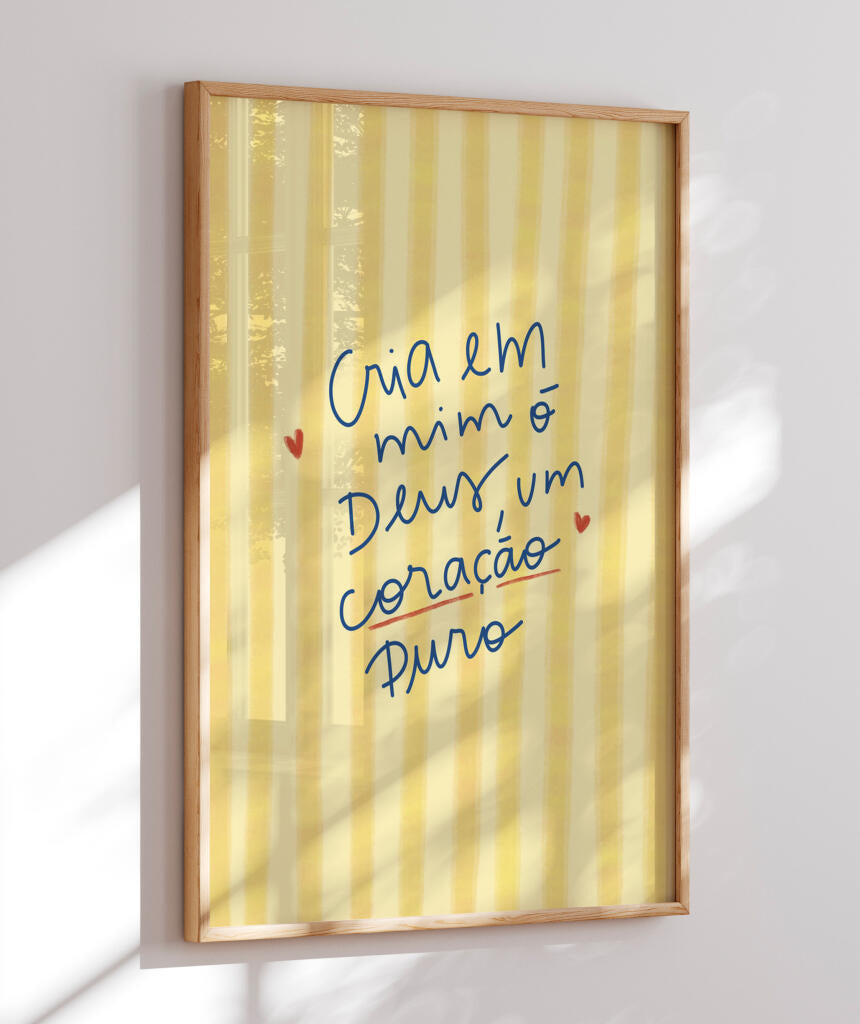 Quadro Coração Puro