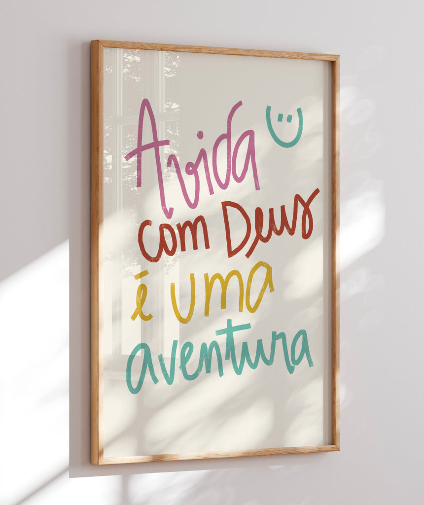 Quadro Vida com Deus