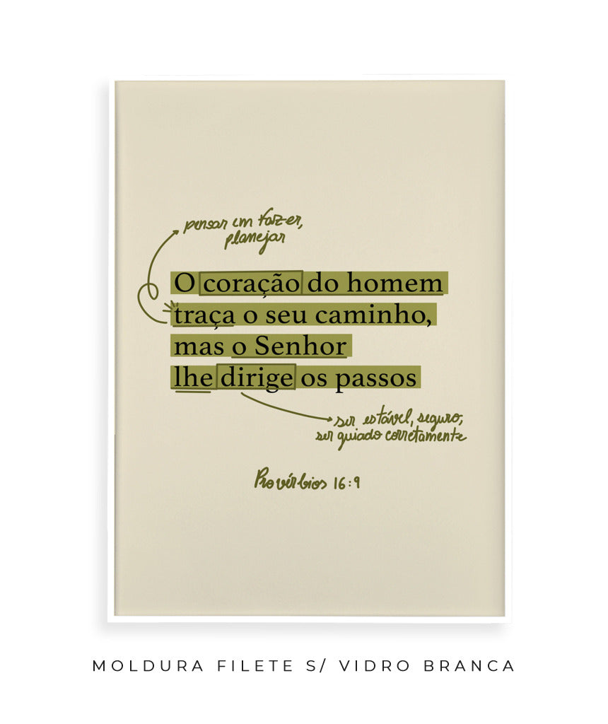 Quadro Provérbios 16:9