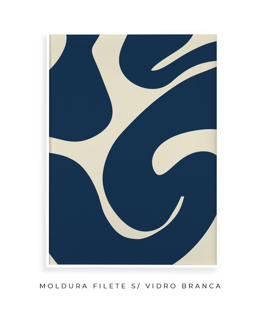 Quadro Curva Azul